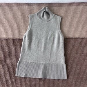 Babaton Wool Sleeveless Turtleneck Sweater - Size S